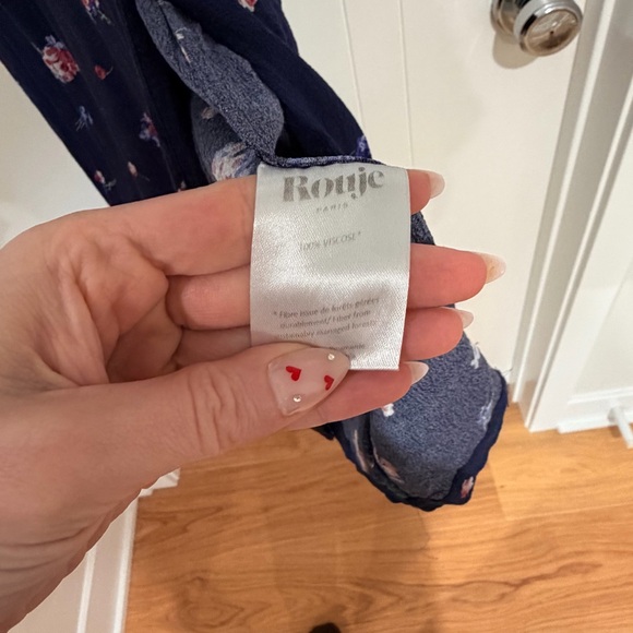 Rouje Clemie Navy Floral Midi Dress - Picture 7 of 8